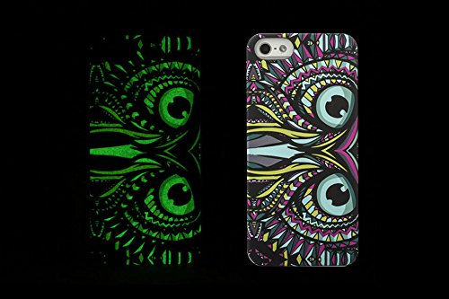 (Case for Apple iPhone 5/5s) Bon Venu Animal totem Tribal pattern printing Matte Plain forest Series Glowing Luminous Glow in the Dark Noctilucence Night-luminous products New Arrival Creative Luxury Cartoon Life Of a King Animal Elephant Tiger Lion Cat Wolf Hard Case for iPhone 5/5s case (Eagle)