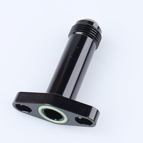 Miniatura 5 de Brida de drenaje turbo de aluminio AN10 macho 1.496 in apto para GTX, serie G, negro
