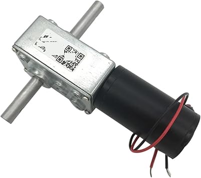 Gear Motor 12V Worm Gear Motor DC 24V 5-300RPM Mounting Hole On The Shaft Adjustable Speed Reversible Self Lock for Automatic Drying RackPackage B,12v 470rpm