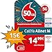 Produktbild Vodafone Prepaid CallYa M | 50 GB | 15 EUR Startguthaben | ohne Vertrag | 5G-Netz | Telefon- SMS-Flat | EU-Roaming