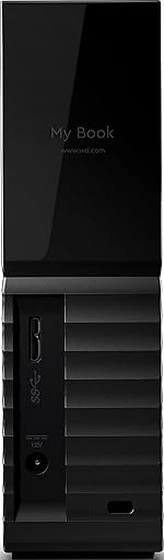 Western Digital 8TB My Book Desktop External Hard Drive, USB 3.0, External HDD with Password Protection and Backup Software - WDBBGB0080HBK-NESN