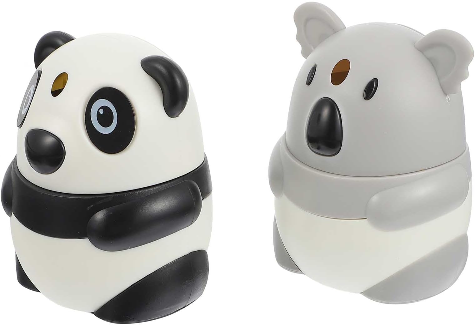 Automatic Toothpick Dispenser Cartoon Animal Toothpick Holder for Kitchen Dining Table 2pcs Panda and Koala Designs