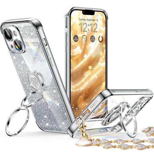 XYZ for iPhone 14 Case with Stand, Phone Case with 2-Ring Kickstand
