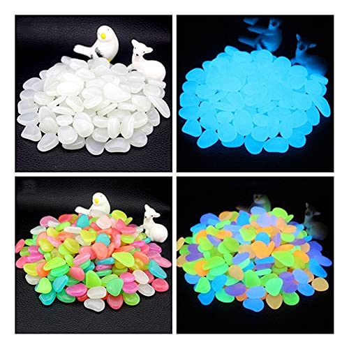 Garten Dekorative Steine Leuchtsteine glühen in den dunklen Kieseln glühenden Steinen für Außenwege Home Garten Yard Decor Fischtank Kieselsteine – Bild 3