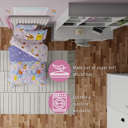 image for Franco Pokemon Girl Anime Kids Bedding Super Soft Comforter and Sheet 