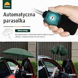 Chakipee Wiatroszczelny składany parasol podróżny deszcz - parasol dla mężczyzn automatyczny otwieracz do zamykania, przenośny odwrotny do kompaktowego, powłoka teflonowa 210T otwór 105 cm 10 szyn,