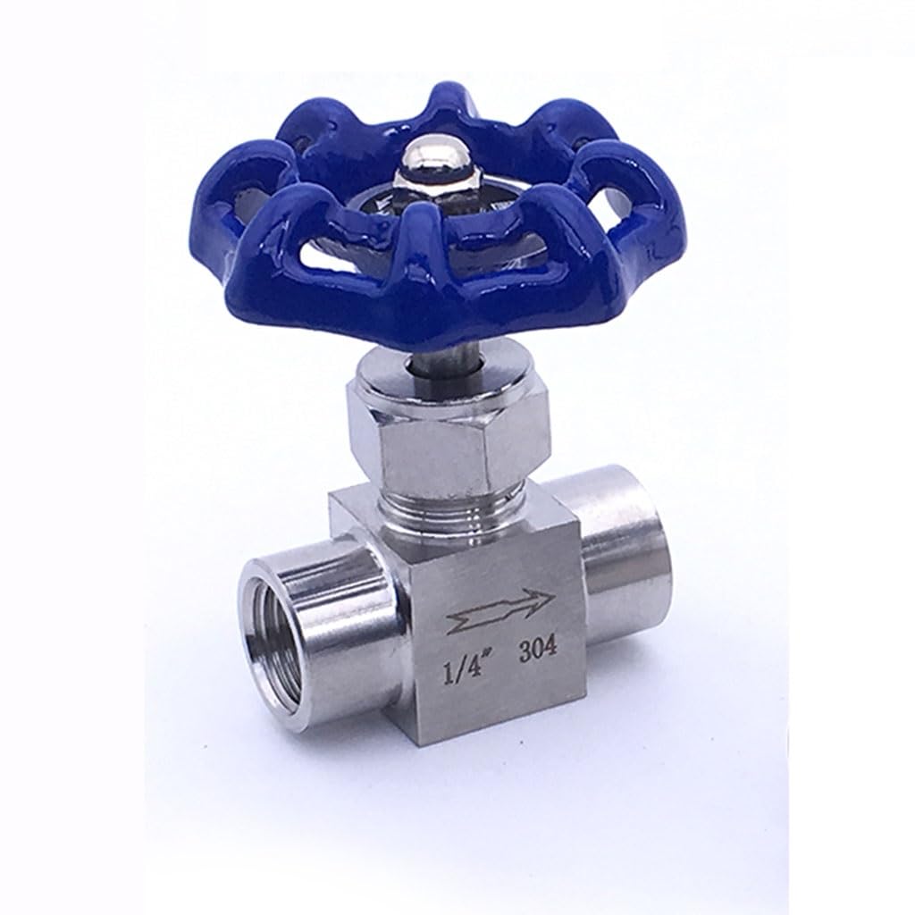 CKSEKD 1 Uds Válvula De Aguja, Rosca Hembra De Acero Inoxidable SS 304, 1/2"