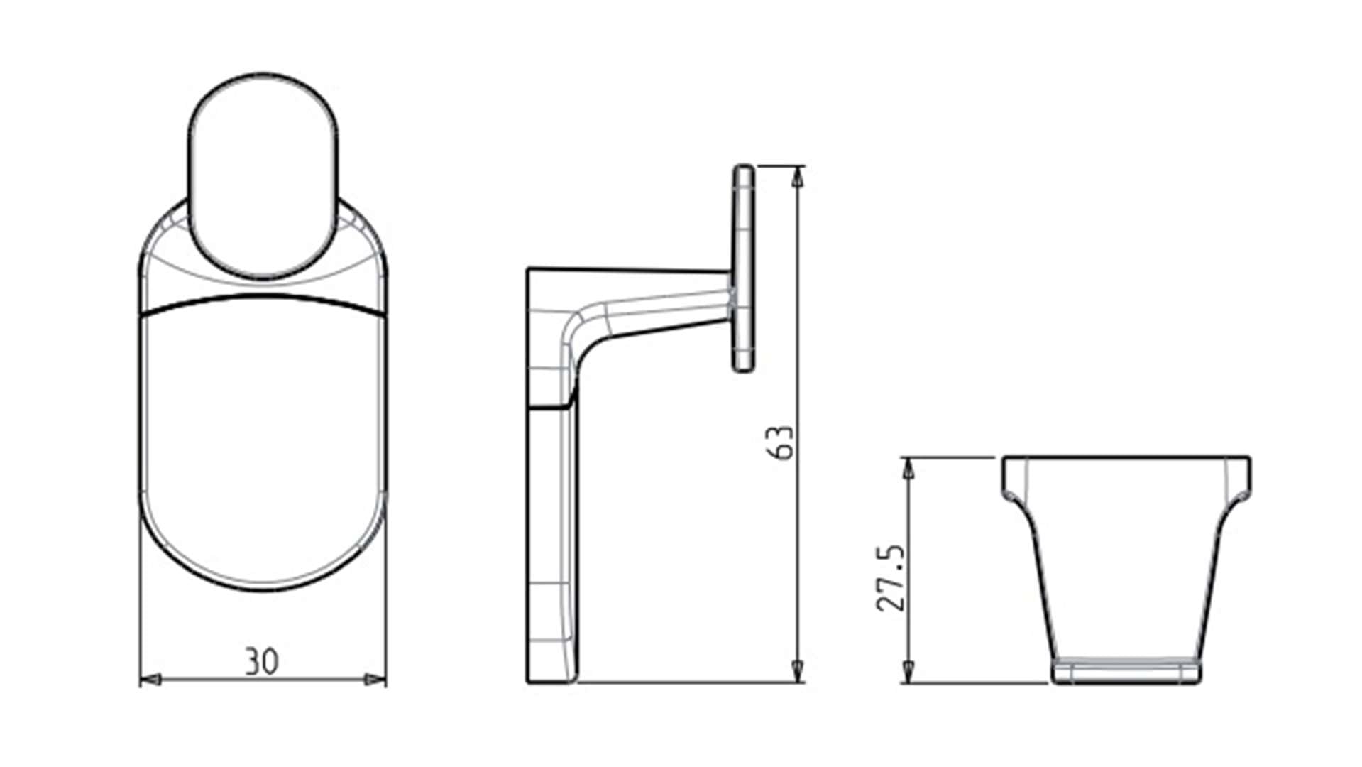 METAFORM Zero Coppia Appendiabiti Cromo