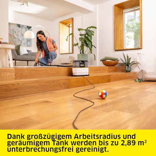 Kärcher Waschsauger SE 2 Spot Care, Aufnahmeleistung: 450 W, Frischwassertank: 1,5 l, Fläche: 2,89 m2, Gewicht: 4,2 kg, Sprühsaugschlauch, Waschpolsterdüse, Fleckendüse und Reiniger RM 519