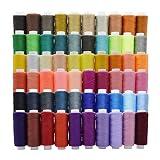60 Color Sewing Threads 250 Yard Per Spools Polyester Thread Sewing Kit All Purpose for Hand Machine
