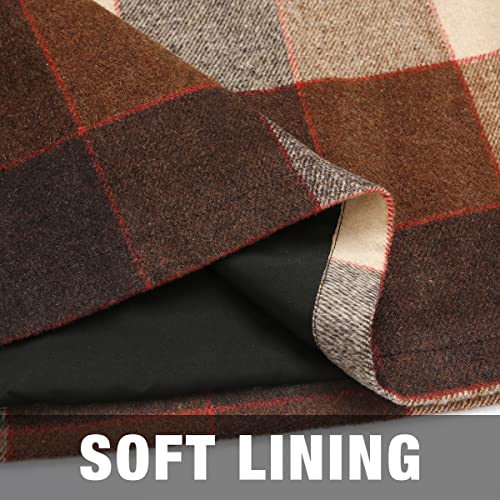 image for IDEALSANXUN Plaid Skirts for Women Trendy Fall Winter High Waist Bodyc