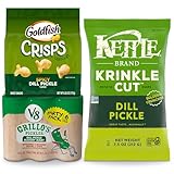 V8 Grillo's Dill Pickle Bloody Mary Mix 6 Pack, Goldfish Dill Pickle Chips 6.25 Oz, Kettle Dill Pickle Chips 7.5 Oz