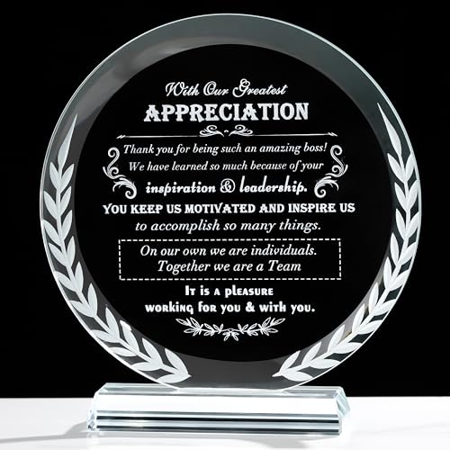 Boss Appreciation Gifts for Women Men - Great Boss Day Gifts for Best Boss Lady Desk Decoration...