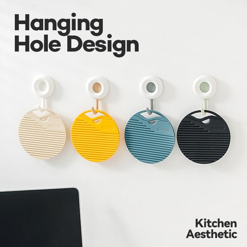 Miniatura 6 de Salvamanteles de silicona para platos calientes, salvamanteles resistentes al calor para ollas y sartenes calientes, almohadillas calientes