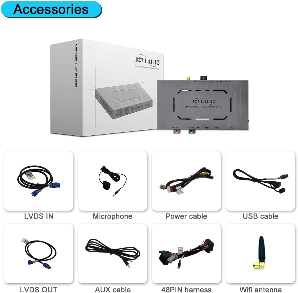 JOYEAUTO Wireless CarPlay Android Auto Retrofit Kit accessories