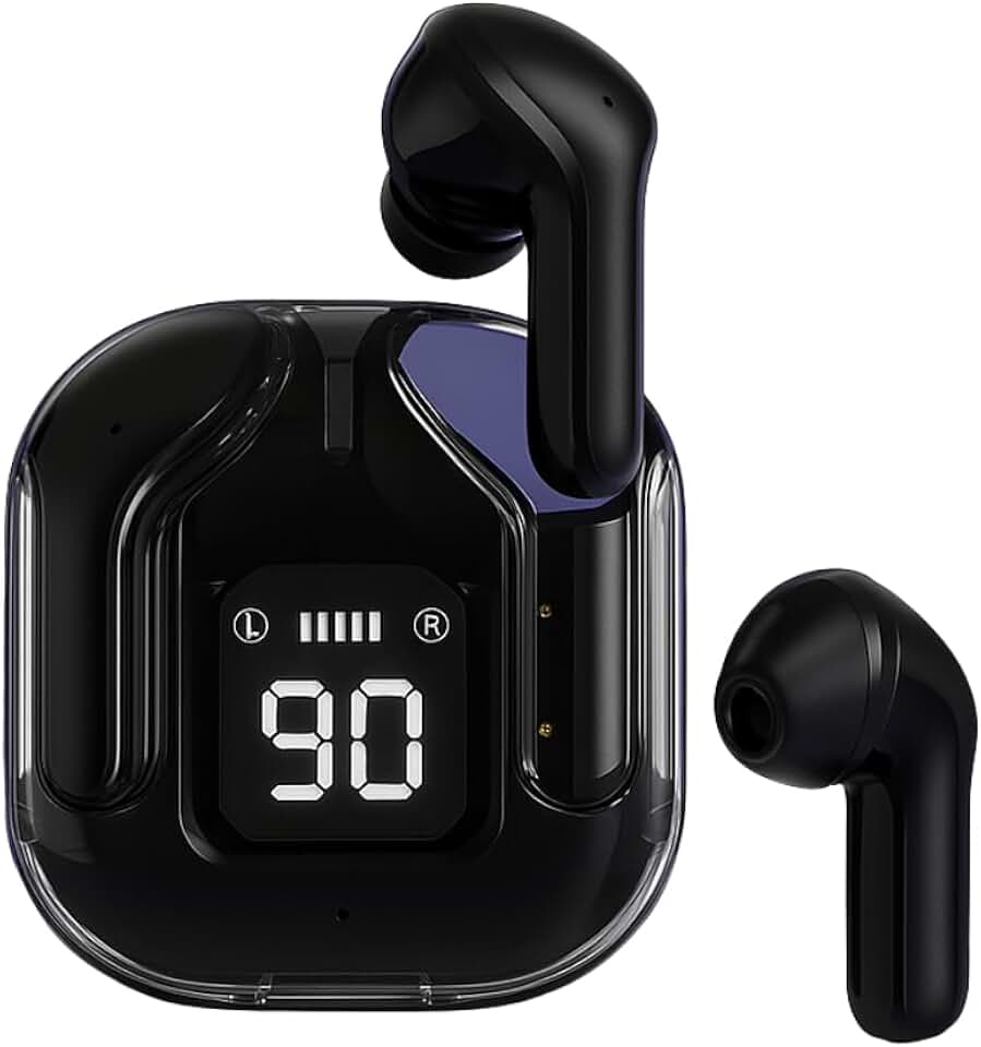 Fone de Ouvido Bluetooth Sem Fio, Estéreo, Leve e Confortável, Microfone Integrado, Bateria de Longa Duração – Compatível com Todos Smartphones (PRETO)