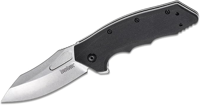 Kershaw Flitch Assisted Opening Knife Black GFN 3.25" Stonewash 3930