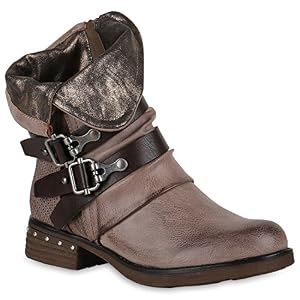stiefelparadies Leicht Gefütterte Damen Stiefel Biker Boots Schnallen Stiefeletten 147602 Khaki 42 Flandell stiefelparadies Leicht Gefütterte Damen Stiefel Biker Boots Schnallen Stiefeletten 147602 Khaki 42 Flandell