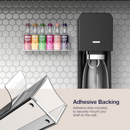 GALVANOX Acrylic Holder for SodaStream Bubly Drops - Countertop/Wall Mount Flavor Organizer (Displays 6 Bottles) by GALVANOX - Image 3