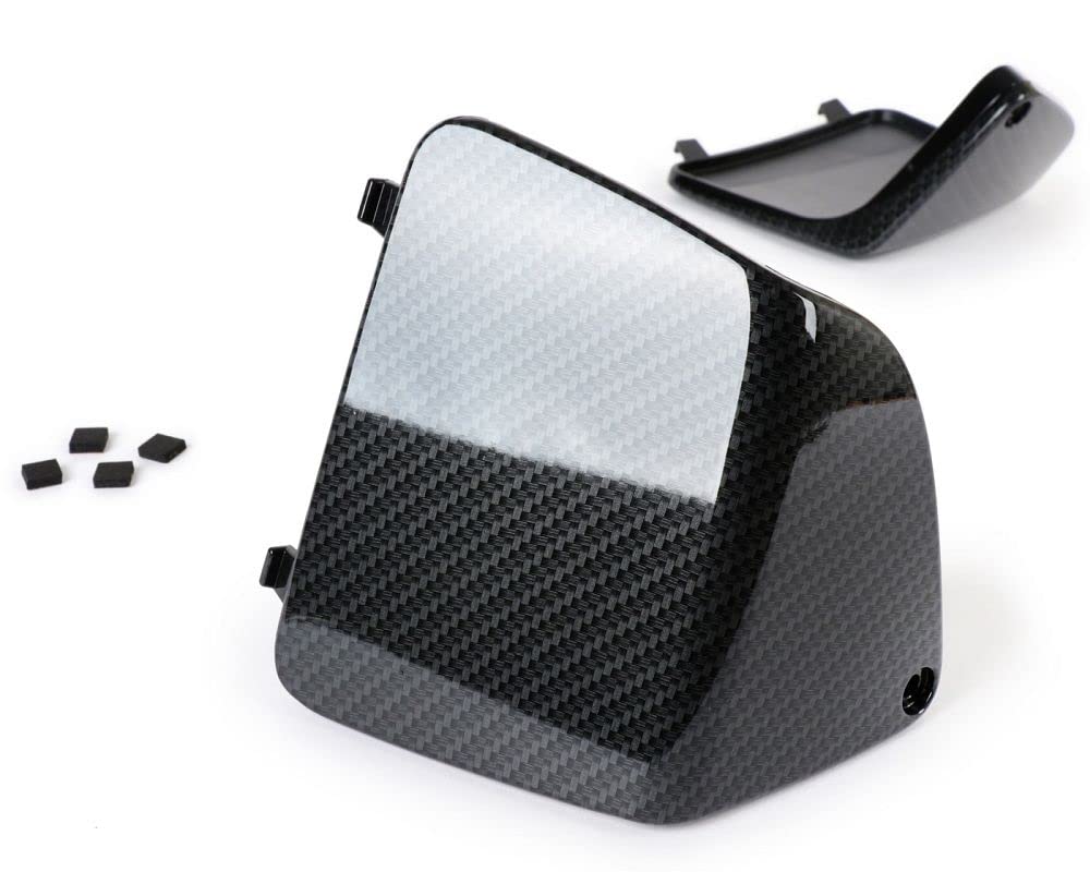 MOTO NOSTRA Wartungsklappen Set Beinschild carbon style kompatibel für Vespa GT, GTL, GTV, GTS, HPE, Super Tech, Sport, 125-300