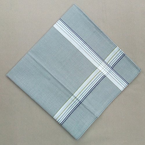 12 Pcs 40x40cm Lenços Para Homens 100% Algodão - Estilo 3