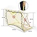 PodiuMax Soccer Rebounder Net, 2 Angle Soccer Bounce Back Net for Control, Passing Practice Training, 4x3ft Excellent Elasticity Rebound with Carry Bag, Portable for Teens & Adults