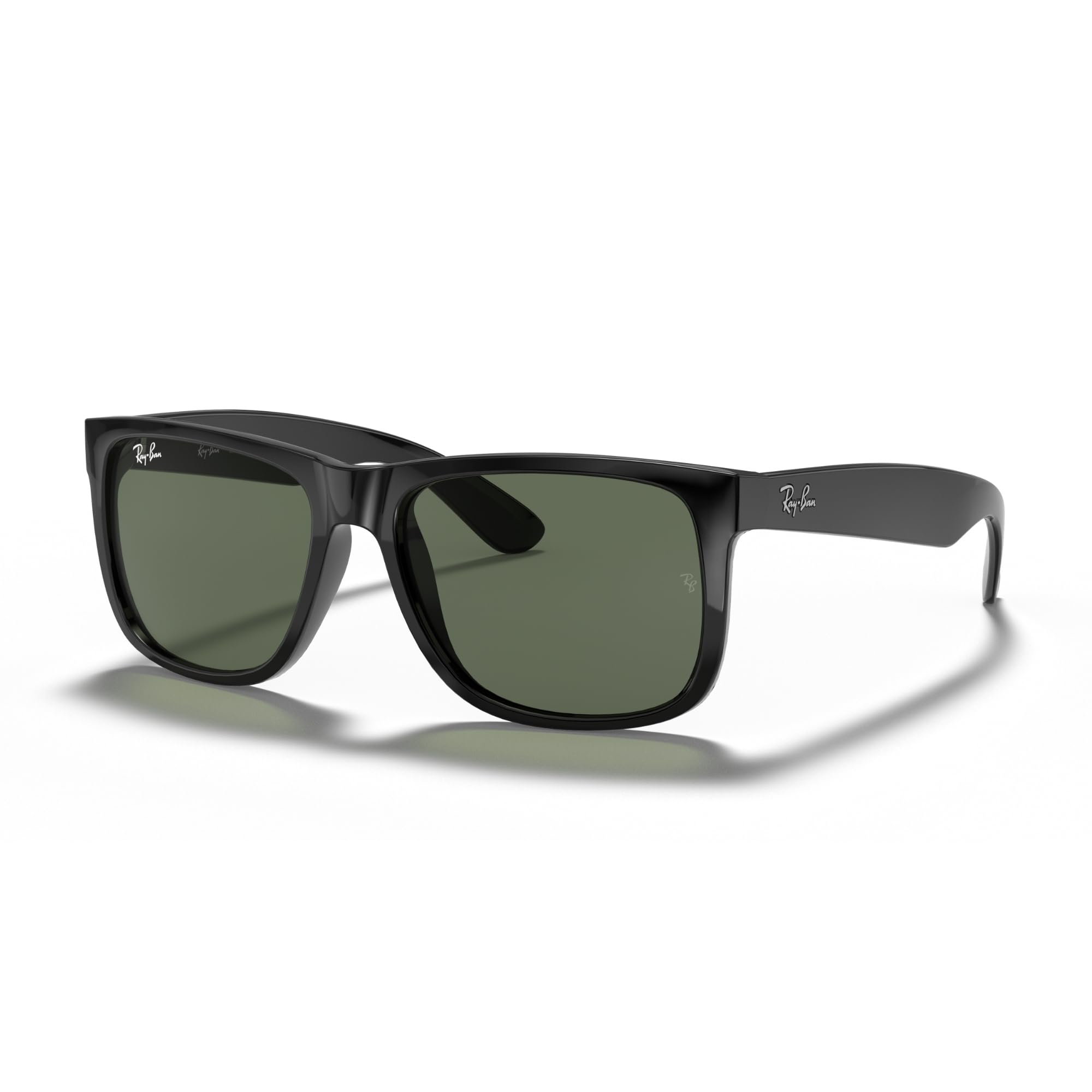 Ray-Ban Justin RB4165, Black Sunglasses Dark Green lenses, Mojo Glasses
