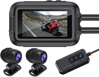 Dual 1080P motorcykel DVR vattentät moto-kamera WiFi ingen GPS instrumentkamera främre bakre körning videoinspelare svart låda lätt att installera lätt att använda