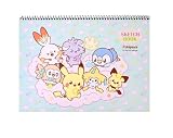 1 Pack, Pikachu Sketch Pad, Drawing Paper, Sketchbook, 13.6 x 9.6 in, 15 Sheets, Cover Design May Vary