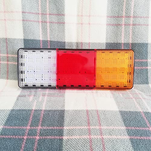 BATLAM 2 Peças Caminhão LED Tail Light Luz Traseira Freio Turn Signal Reverse Lamp 12V 24V Para Trai