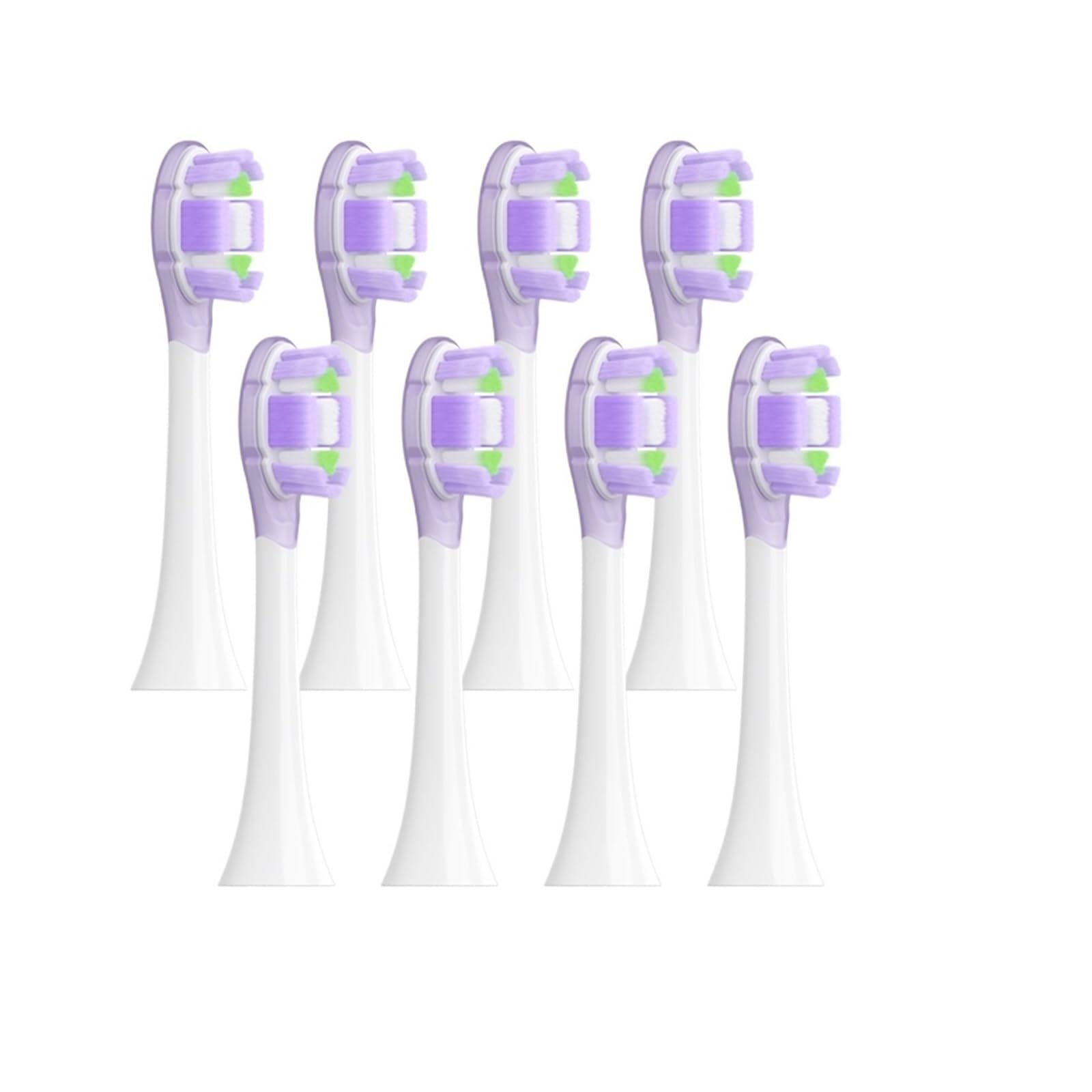 Testine di ricambio da 4/8 pezzi, confezione sigillata compatibile con spazzolino elettrico MES609/610(8 pcs purple)