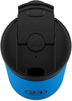 24Bottles 24 Şişe Yalıtımlı Kahve Bardağı 'Travel Tumbler' Paslanmaz Çelikten 350 ml, Renk: Pacific Beach