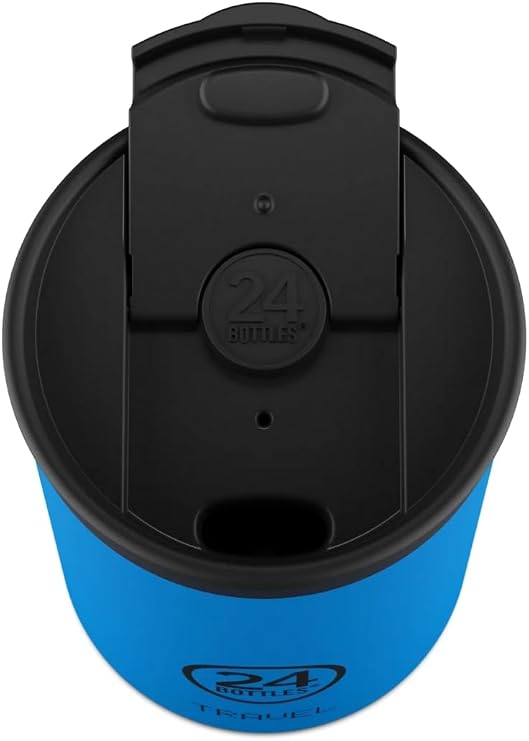 24Bottles 24 Şişe Yalıtımlı Kahve Bardağı 'Travel Tumbler' Paslanmaz Çelikten 350 ml, Renk: Pacific Beach