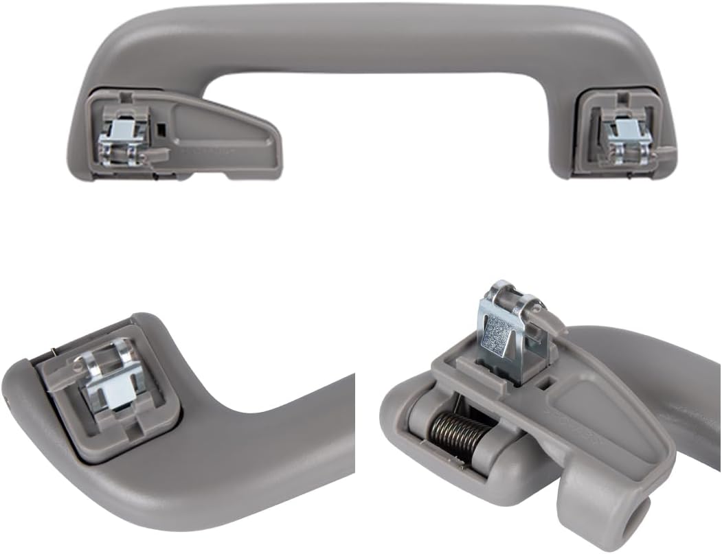 Roof Pull Handle Interior Grab Handle with Hook Compatible with Toyota Corolla Yaris 4Runner Vios Aruis Prius Previa Rav4 EZ - Gray