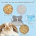Puppy Pad Holder , Puppy Potty Training Tray with Tall Guard and Hoisted Net Framework , Indoor Potty for Dogs , Dog Potty Tray with Removable Washable Tray Not Slip Base for Intermediate Canines