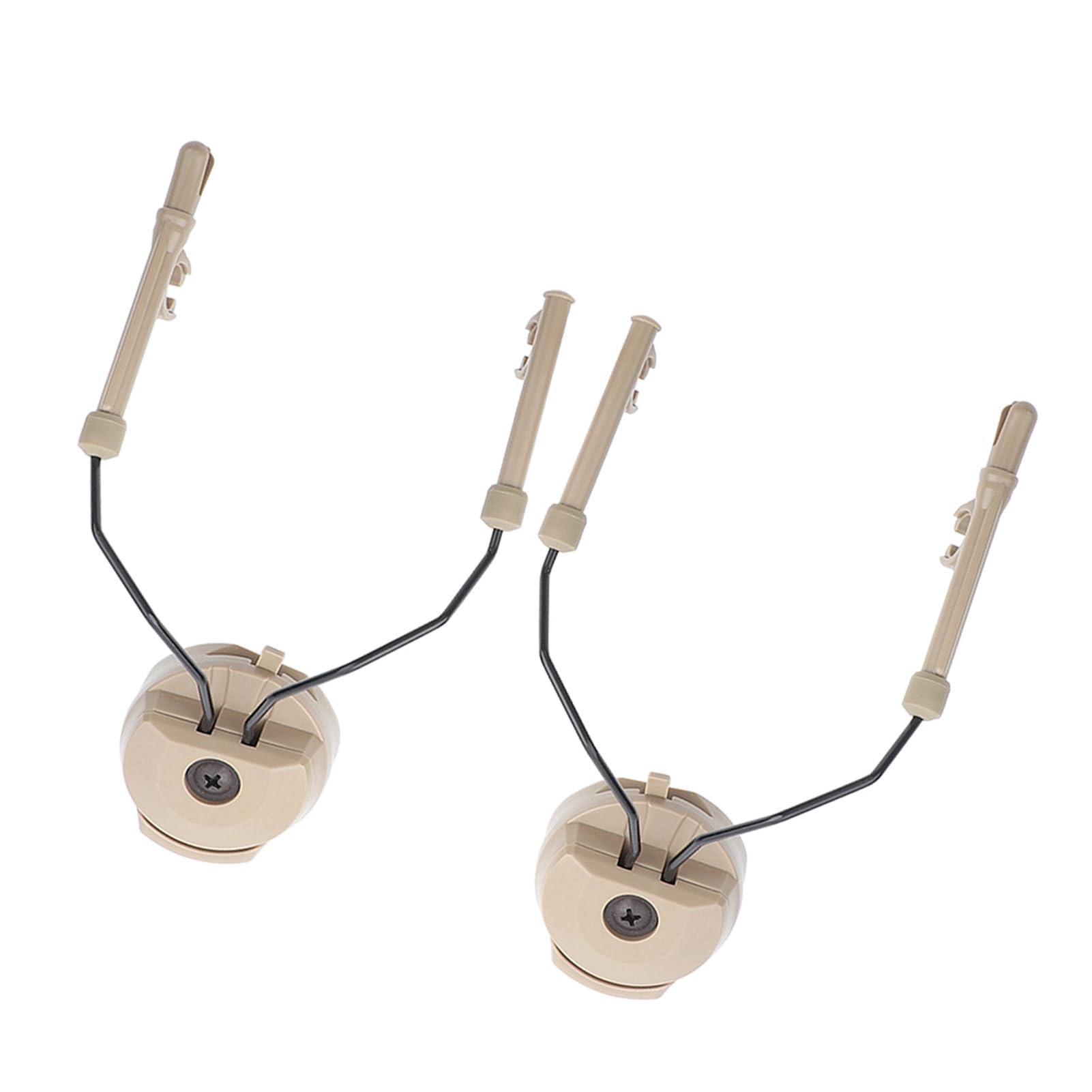 VOBOR ARC Rail Adapter para Peltor Comtac, Soporte de Auriculares de Suspensión, 2 Piezas, Tan