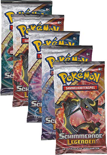 Preisvergleich Produktbild Unbekannt Pokemon - Schimmernde Legenden - 5 Booster