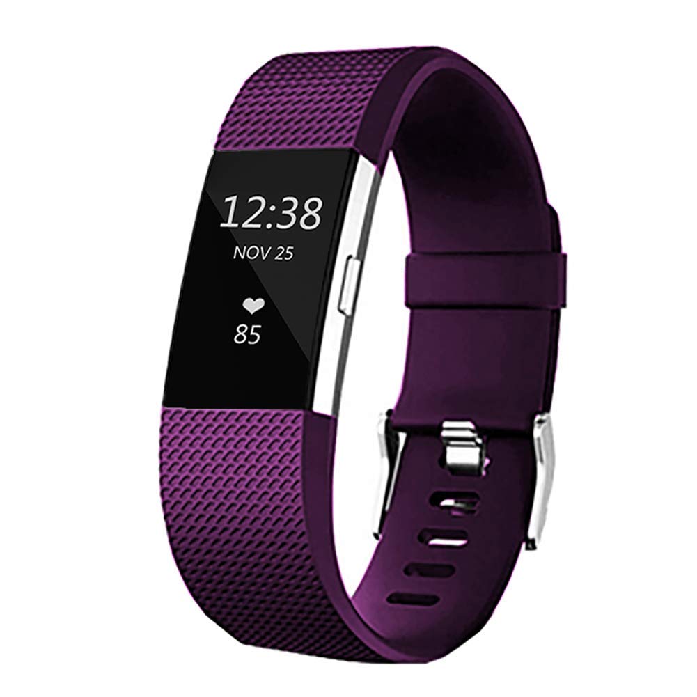 Replacement Bands for Fitbit Charge 2, Silicone Adjustable Classic Bands for Fitbit Charge 2,Women Men