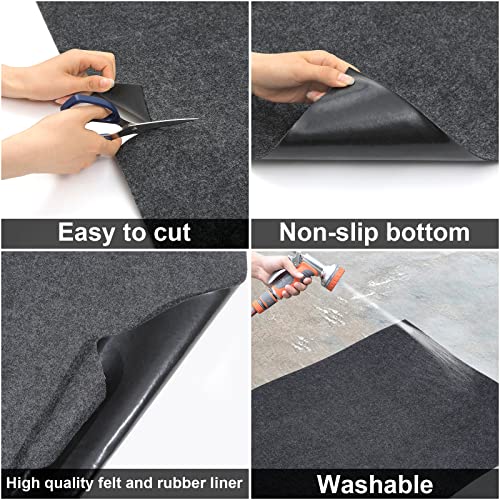 Garage Floor Mat, Oil Spill Mat, Small Vehicle Garage Mats, Premium Absorbent Oil Pad, Garage Carpet For Golf Carts,Motorcycles,Protect Garage And Shop Floor Surface, Reusable, Waterproof(3' X 5 ') #TOP2