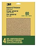 3M 9003NA Aluminum Oxide Sandpaper, Coarse, 9-in by 11-in