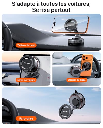 Miracase Support Telephone Voiture pour MagSafe Dernière Version Améliorée – vue 6