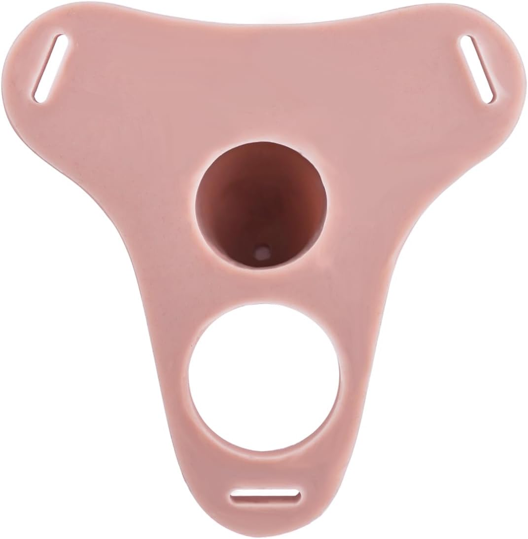 Pink Silicone Men Locked Cage Chastity Device, Soft Male Penis Chastity Cage Adult Sex Toy for Men
