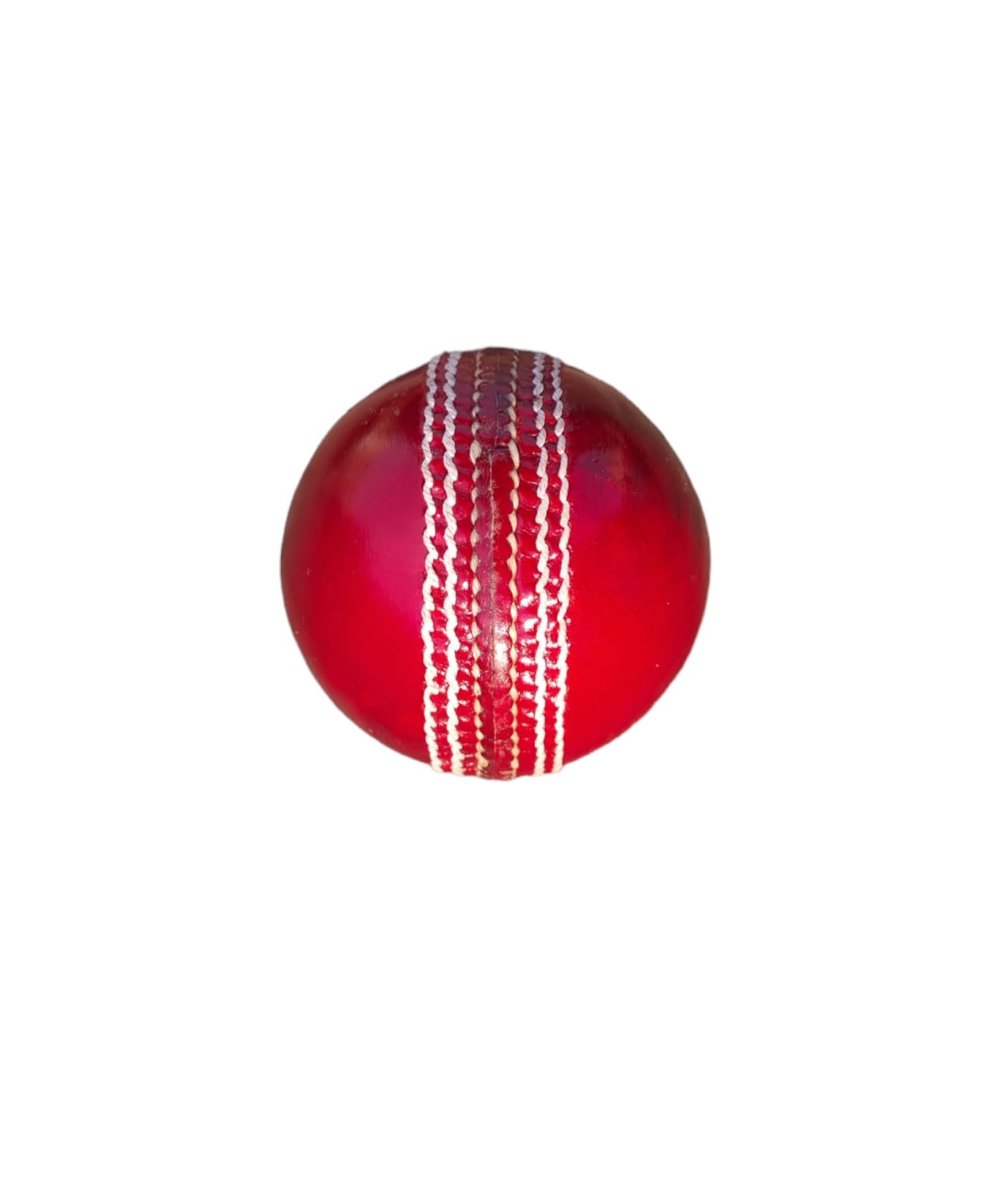 Aarav Red Leather Cricket Ball - 4-Piece Ball for 20-25 Overs, Hand-Stitched Craftsmanship for Professional Performance and Durability in Every Game