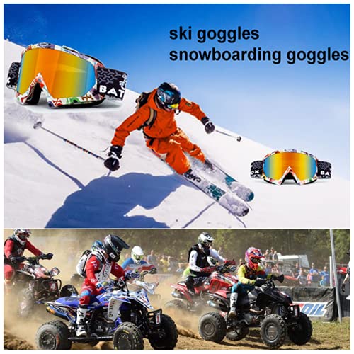 Motorcycle Goggles - Glasses Dirt Bike Atv Motocross Anti-Uv Adjustable Riding Offroad Protective Combat Tactical Military Goggles For Men Women Youth Adult #TOP6