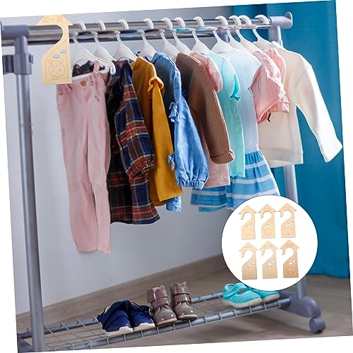 SHOWERORO 6 Unidades Divisor De Roupas Anéis De Tamanho Para Armário Cabides Divisor De Armário Roup