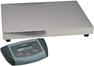 Ohaus 71138833 Stainless Steel ES Low Profile Bench Scale, 50kg x 0.02kg, 20