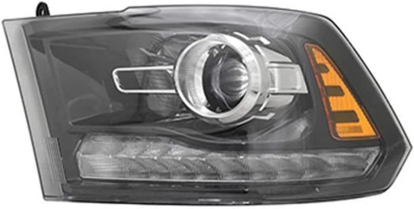CarLights360 For Ram 1500/2500 / 3500 Headlight 2016 2017 2018 Driver Side Projector Type Black | CH2502289 | 68324933AB