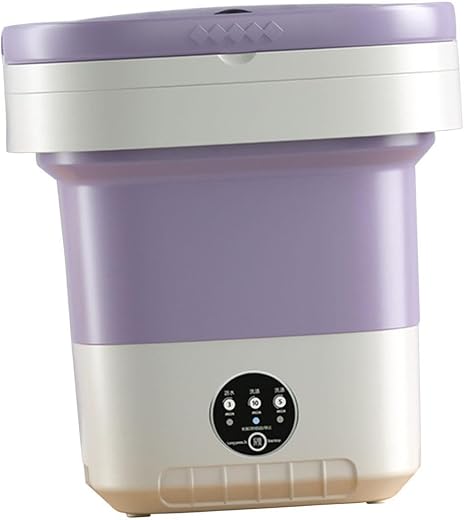 ZOOMELLA Foldable Washing Machine Portable Washing Machine for Apartment Dorm Laundry PurpleHome &amp; Garden|Major Appliance...