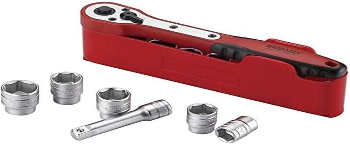 Teng M1413N1 4-13 mm 1/4-Inch Square Drive Basic Socket Set (13-Piece)