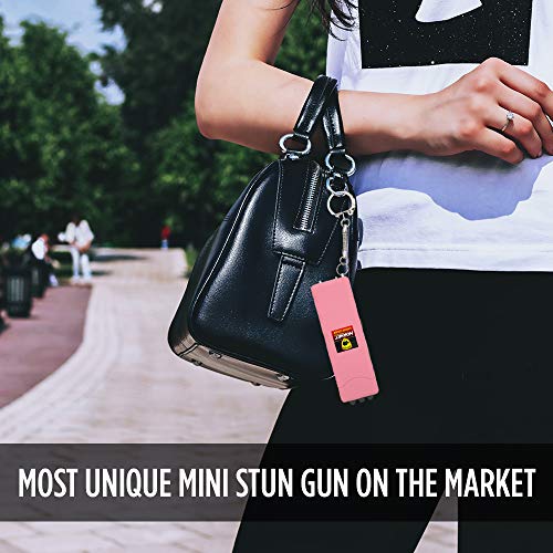 Guard Dog Security Hornet World's Smallest Stun Gun Keychain With Mini Led Flashlight – Mini Stun Gun – Personal Defense Equipment – Rechargeable Stun Gun – With Carry Case (Teal) (Pink) #TOP2